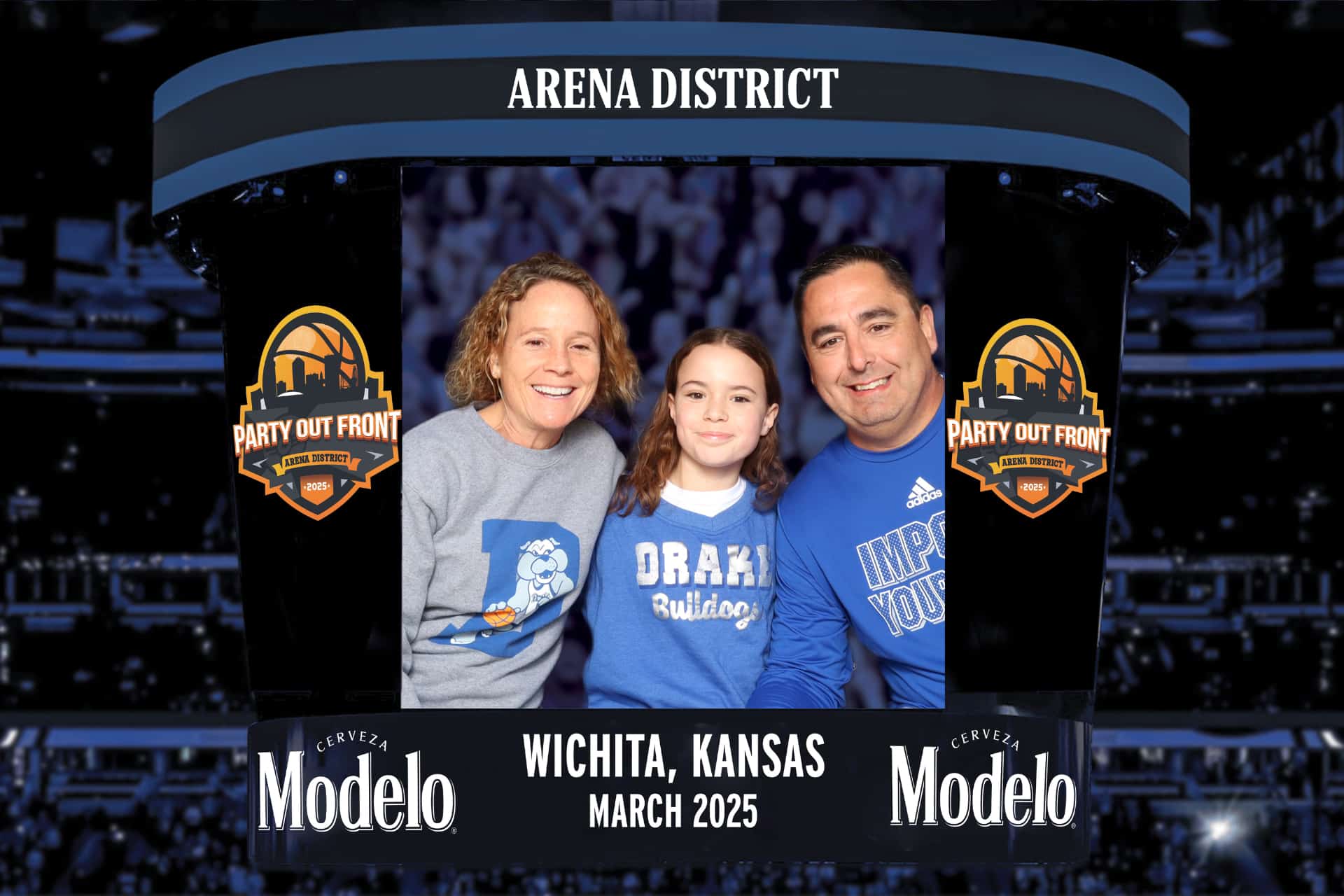 Branded photo activation at Kansas City sports event with fan engagement