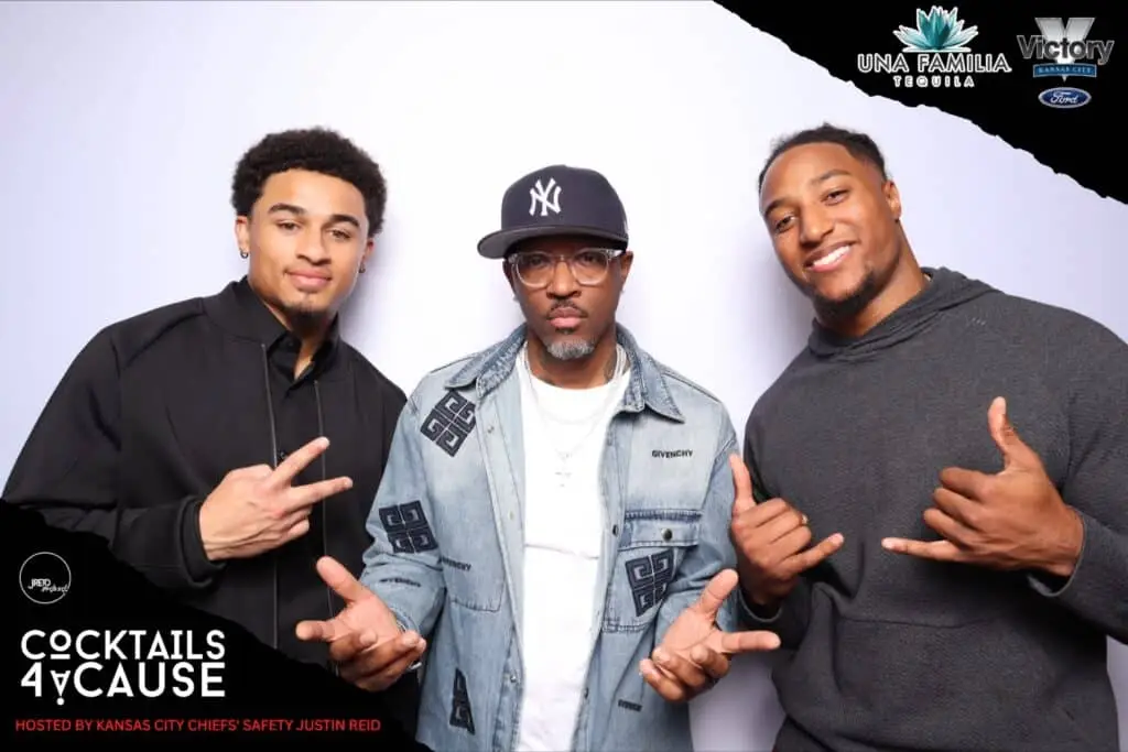 VIP lounge photo experience at charity sports gala Kansas City