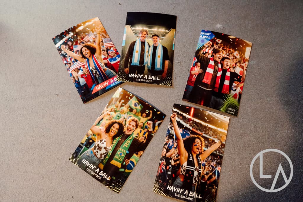 Premium branded photo experience by Lumen Activations at a Kansas City fan zone built for FIFA World Cup 2026