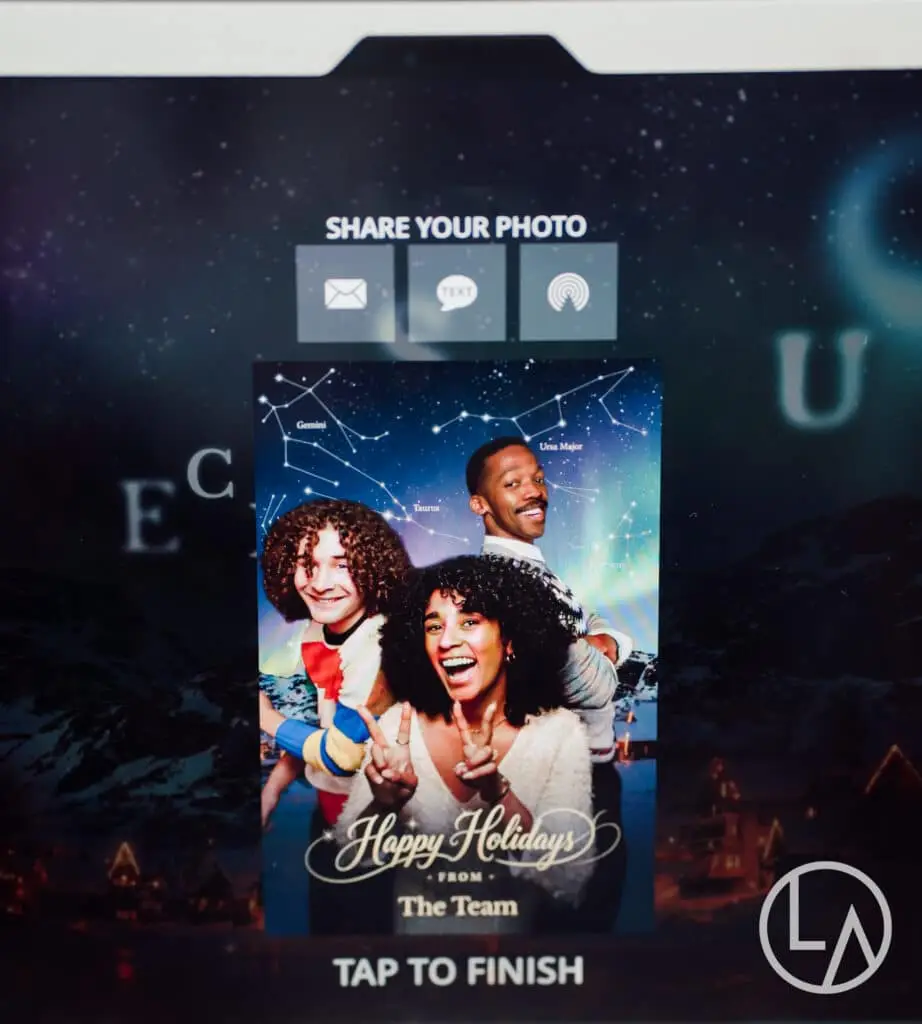 holiday constellation experience kiosk display kansas city